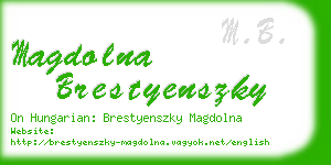 magdolna brestyenszky business card